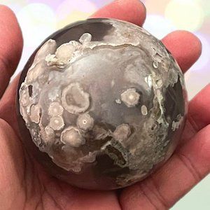 Beautiful Rare Flower Agate Sphere